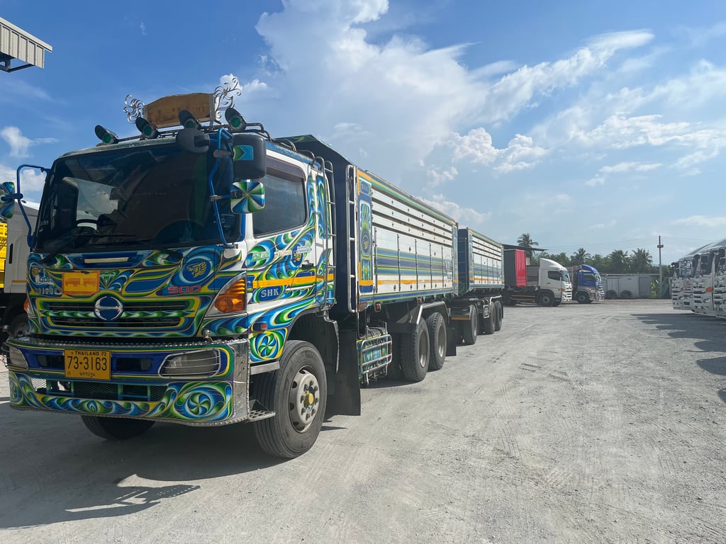 🚚💨 #ดั้มพ่วงแม่ลูก 344 ปี 56 อู่ สหกิจ 🚚💨 (3113,3114) 