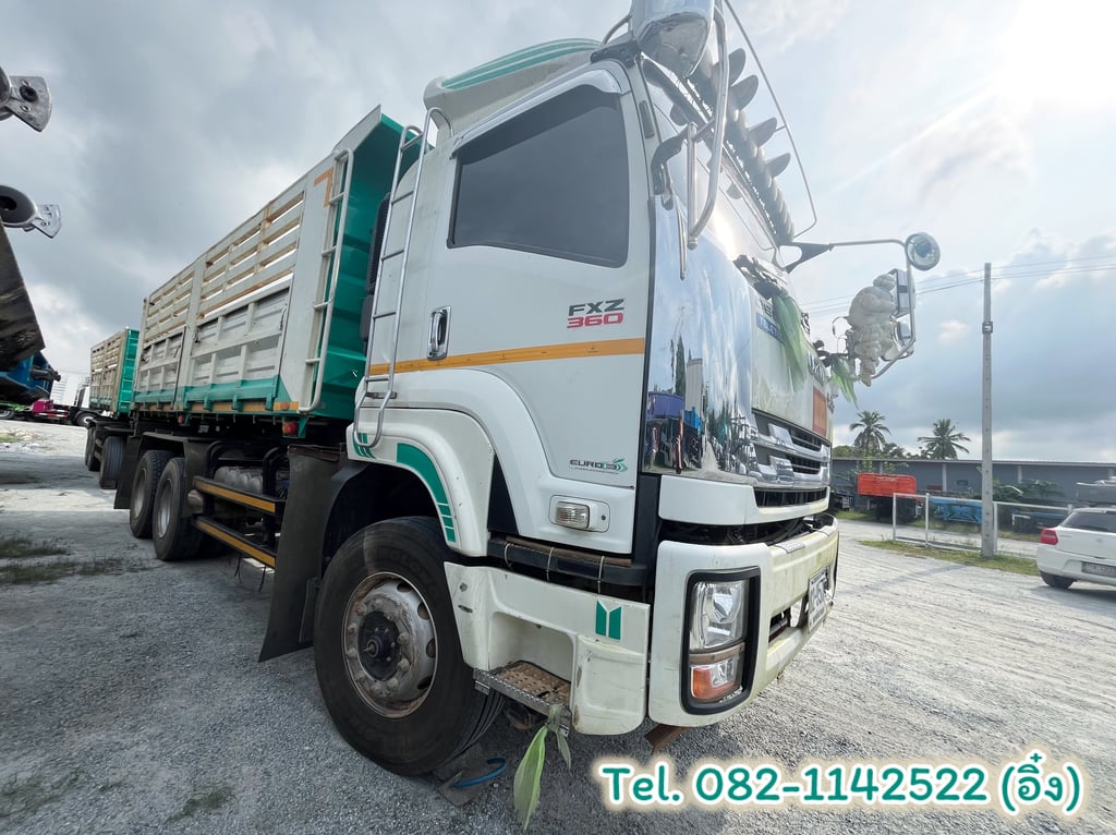 #สิบล้อดั้มพ่วง ISUZU FXZ 360 แรงม้า ปี2565 กระบะสามมิตรแท้ (9575)
