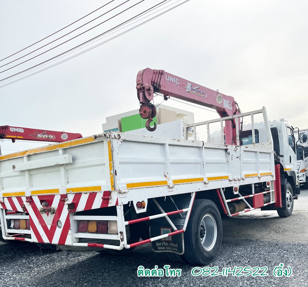 🚚 ISUZU FTR 240 แรงม้า ปี 2014 รถ 6 ล้อเครน (0947)