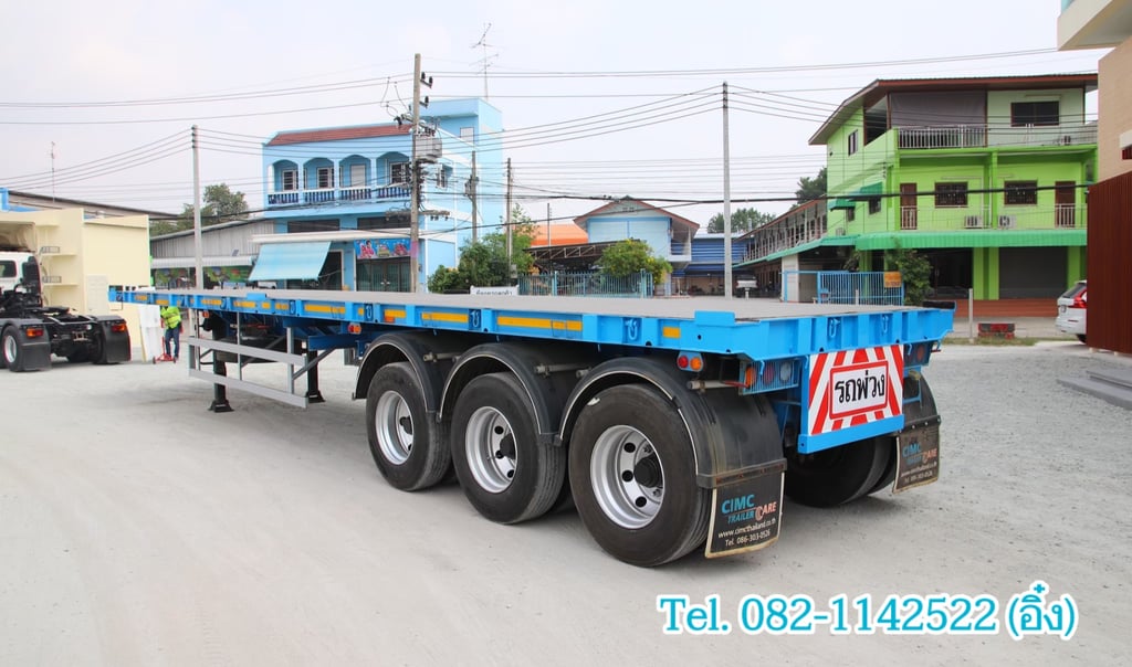 หางพื้นเรียบ สามเพลา อู่ CIMC ปี 2564(8294) หางพื้นเรียบ สามเพลา อู่ CIMC ปี 2564(8294)