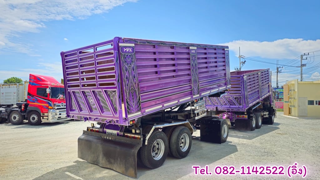 สิบล้อดั้มเกษตรชุดใหญ่แม่ลูก  ISUZU FXZ 360 แรง ปี 2566 (9107,9108) สิบล้อดั้มเกษตรชุดใหญ่แม่ลูก  ISUZU FXZ 360 แรง ปี 2566 (9107,9108)