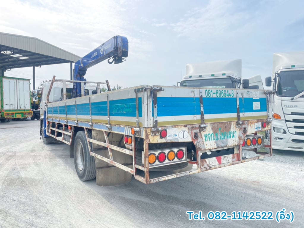 #หกล้อติดเครน HINO FG8J 212 แรงม้า 2556 (7098) #หกล้อติดเครน HINO FG8J 212 แรงม้า 2556 (7098)