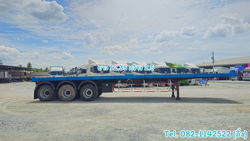 🚚💨 หางพื้นเรียบ สามเพลา อู่ WAFA ปี 2565 (8655) 🚚💨 หางพื้นเรียบ สามเพลา อู่ WAFA ปี 2565 (8655)