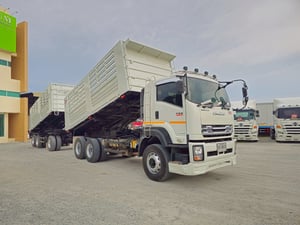 #สิบล้อดั้มพ์ ISUZU FXZ 360 แรง ปี 2566 ขาวสะอาดตา กระบะอู่สามมิตรแท้ (3843,3844)