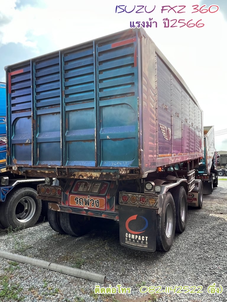 💥น้องการ์ตูนฟ้า มาแล้วค้าบ น่ารักๆ สิบล้อดั้มพ์ ISUZU FXZ 360 แรง ปี 2023 (5236)