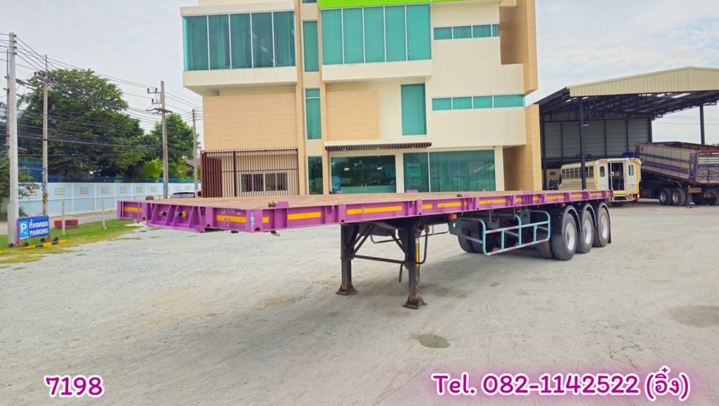 🚚💨 หางพื้นเรียบ สามเพลา อู่ panusmawim ปี 2555 (7198) 🚚💨 หางพื้นเรียบ สามเพลา อู่ panusmawim ปี 2555 (7198)