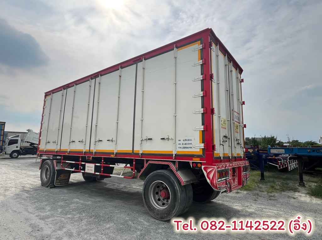 🚚💨หางพ่วงตู้ สองเพลา อู่ ปิติ ปี 2565 (3634) 🚚💨หางพ่วงตู้ สองเพลา อู่ ปิติ ปี 2565 (3634)