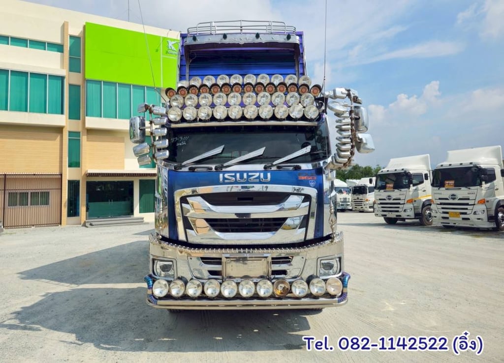 #สิบล้อดั้มเกษตรชุดใหญ่แม่ลูก ISUZU FXZ 360 แรง ปี 2566 แต่งหน้าจิ้กก้า กระบะอลูมิเนียมยกชุดหล่อๆ (3111,3112) #สิบล้อดั้มเกษตรชุดใหญ่แม่ลูก ISUZU FXZ 360 แรง ปี 2566 แต่งหน้าจิ้กก้า กระบะอลูมิเนียมยกชุดหล่อๆ (3111,3112)