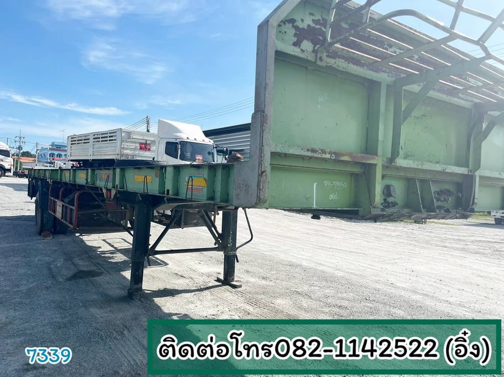 🚚💨 หางพื้นเรียบ สามเพลา อู่ BPT ปี 2558 🚚💨 (7339) 🚚💨 หางพื้นเรียบ สามเพลา อู่ BPT ปี 2558 🚚💨 (7339)