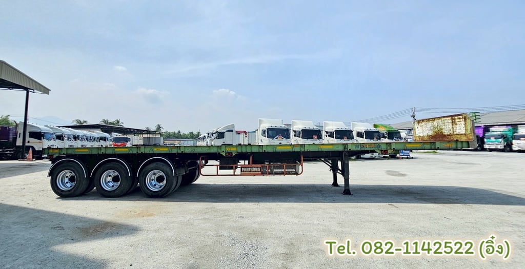 🚚💨 หางพื้นเรียบ สามเพลา อู่ BPT ปี 2558 (7339) 