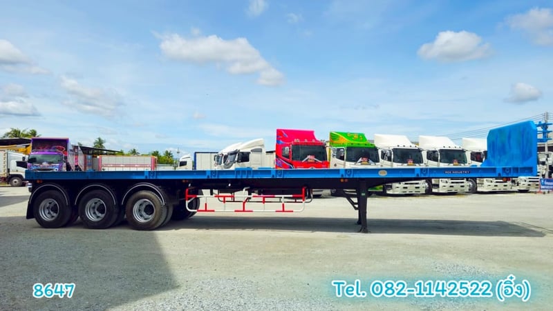 🚚💨 หางพื้นเรียบ สามเพลา อู่ RCK ปี 2564 (8647) 🚚💨 หางพื้นเรียบ สามเพลา อู่ RCK ปี 2564 (8647)