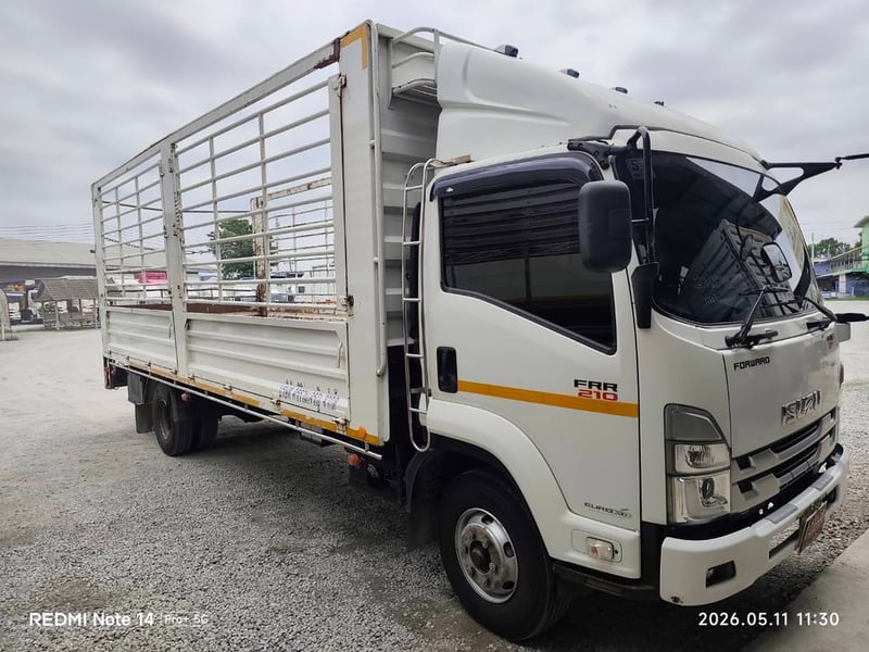 ISUZU FRR 210แรงม้า รถบรรทุก 6ล้อ กระบะคอกสูง ปี2023