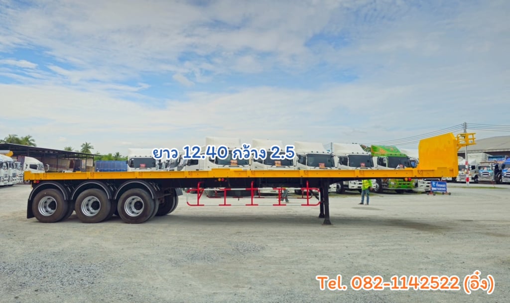 หางพื้นเรียบ สามเพลา อู่ WAFA ปี 2563 (6112) หางพื้นเรียบ สามเพลา อู่ WAFA ปี 2563 (6112)