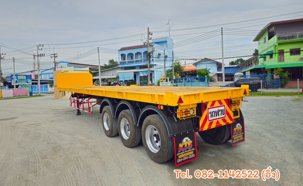 #หางพื้นเรียบ สามเพลา อู่ WAFA ปี 2563 (6112) #หางพื้นเรียบ สามเพลา อู่ WAFA ปี 2563 (6112)