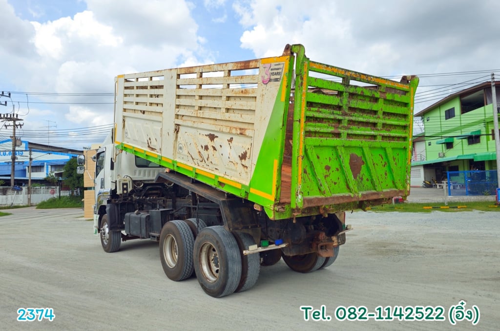 #สิบล้อดั้มพ์พ่วง ISUZU FXZ 360 แรงม้า ปี 2556 (2374)