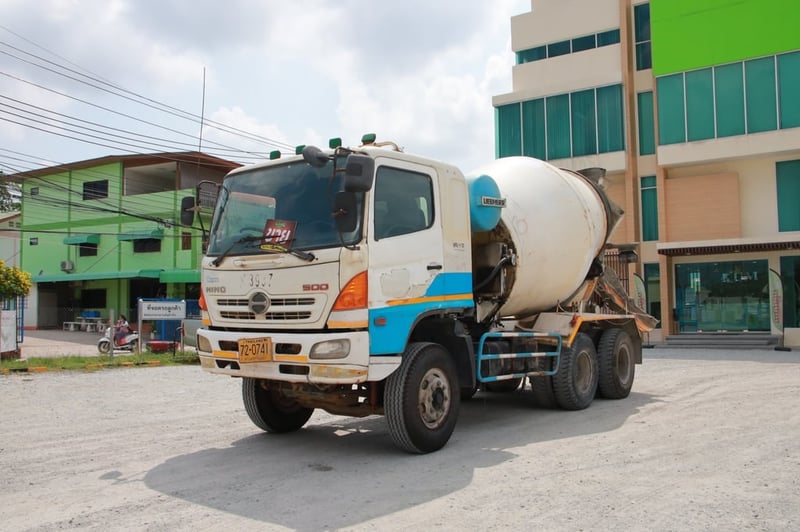 สิบล้อโม่ปูน HINO 330 แรงม้า ปี 55 (0741)