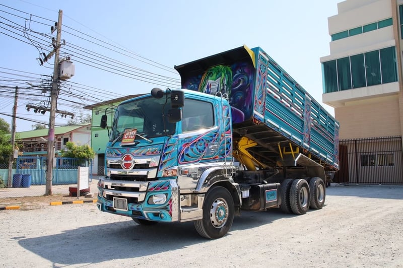 HINO FM 344แรงม้า รถบรรทุก 10ล้อ พ่วงแม่ลูก ปี2024 เลขไมล์ 176,300 กม.