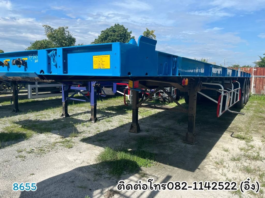 🚚💨 หางพื้นเรียบ สามเพลา อู่ WAFA ปี 2565 (8655) 🚚💨 หางพื้นเรียบ สามเพลา อู่ WAFA ปี 2565 (8655)