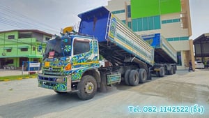 #สิบล้อดั้มพ์แม่ลูก Hino FM1A 344 แรงม้า ปี 2556 (3163)