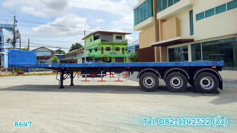 🚚💨 หางพื้นเรียบ สามเพลา อู่ RCK ปี 2564 (8647) 🚚💨 หางพื้นเรียบ สามเพลา อู่ RCK ปี 2564 (8647)