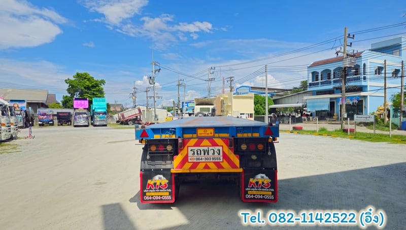 หางพื้นเรียบ สามเพลา อู่ WAFA ปี 2565 (5439)