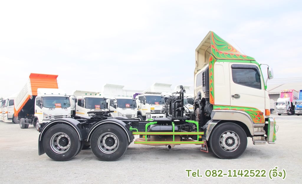 🚚💨 สิบล้อหัวลากสีเขียว HINO FM2P 380 แรง ปี 2562 (7351) 🚚💨 สิบล้อหัวลากสีเขียว HINO FM2P 380 แรง ปี 2562 (7351)