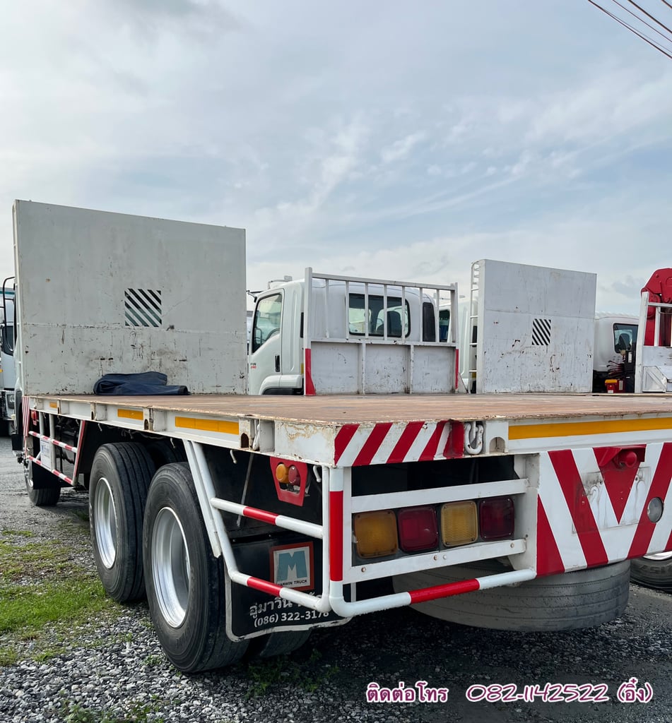 🚚 ISUZU FVZ 300แรงม้า รถบรรทุก 10ล้อ พื้นเรียบ ปี2014 (0832)