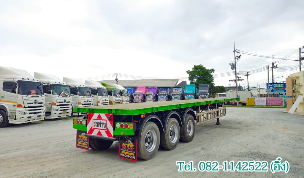 หางเพื้นเรียบสามเพลา อู่ สามมิตร ปี 2562 (0294) หางเพื้นเรียบสามเพลา อู่ สามมิตร ปี 2562 (0294)