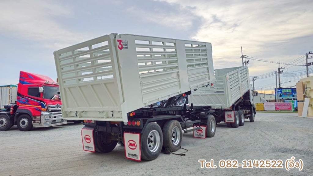 #สิบล้อดั้มพ์ ISUZU FXZ 360 แรง ปี 2566 ขาวสะอาดตา กระบะอู่สามมิตรแท้ (3843,3844)