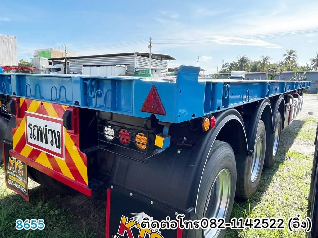 🚚💨 หางพื้นเรียบ สามเพลา อู่ WAFA ปี 2565 (8655) 🚚💨 หางพื้นเรียบ สามเพลา อู่ WAFA ปี 2565 (8655)