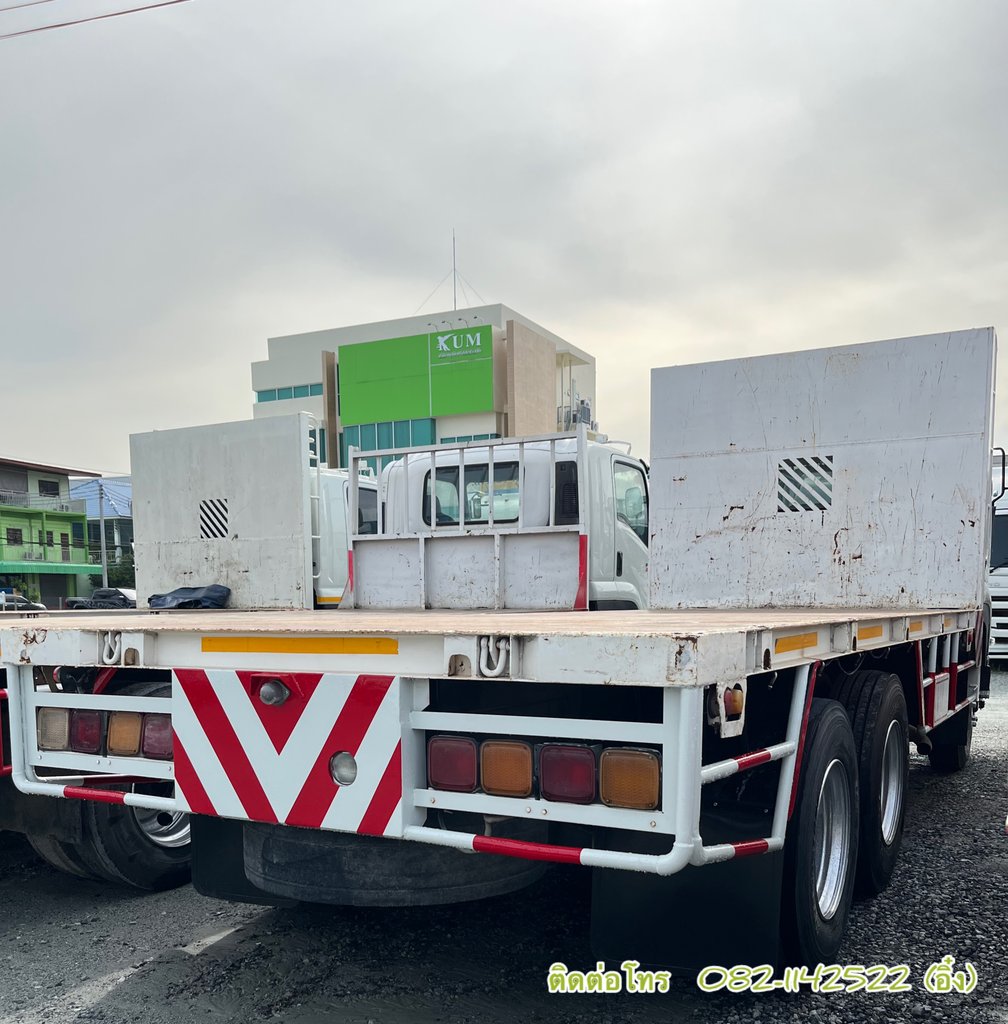 🚚 ISUZU FVZ 300แรงม้า รถบรรทุก 10ล้อ พื้นเรียบ ปี2014 (0978)