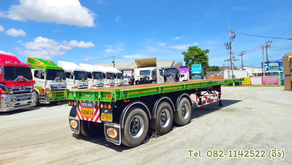 🚚💨 หางพื้นเรียบ สามเพลา อู่ RCK ปี 2566 (5616)                  