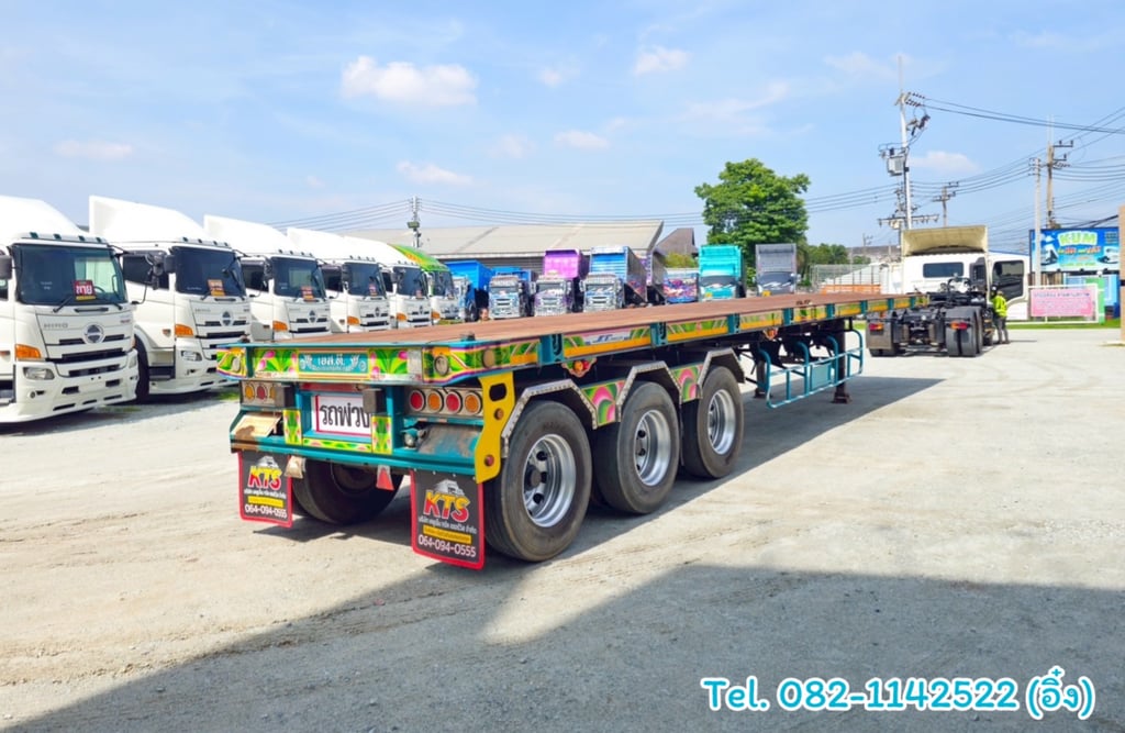 🚚💨 หางพื้นเรียบ สามเพลา อู่ เอส.ที ปี 2561 (9740) 🚚💨 หางพื้นเรียบ สามเพลา อู่ เอส.ที ปี 2561 (9740)
