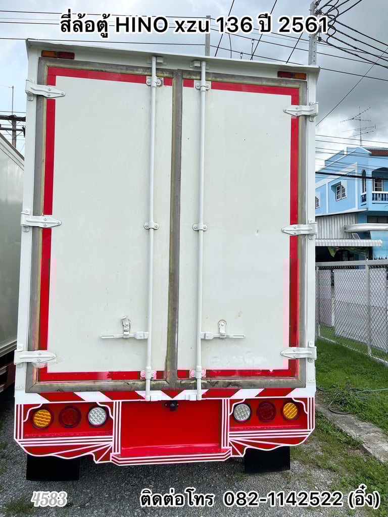 🚚 สี่ล้อตู้ HINO xzu 136 ปี 2561🚚 (4583)