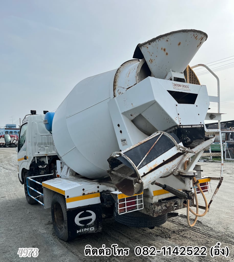 🚛💨หกล้อโม่ปูน HINO  XZU 150 แรง ปี 2555 (4973)