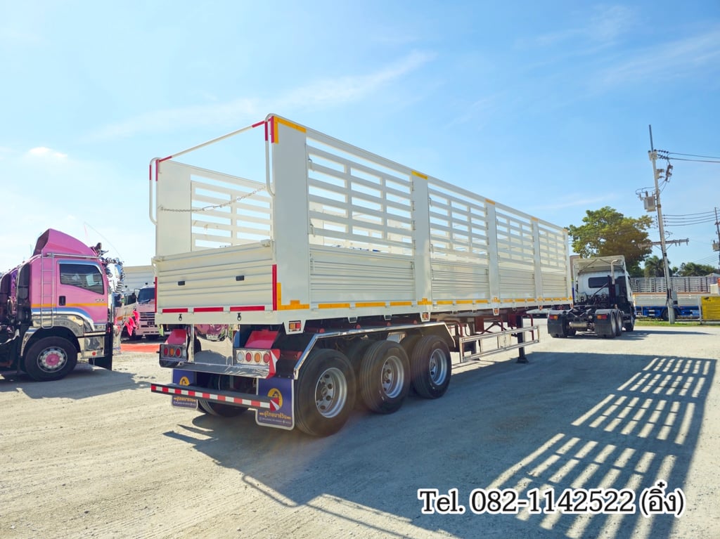 หางกระบะคอกเหล็ก 3 เพลา อู่ไทยมาวิน ปี 2568 (TMT-0735)