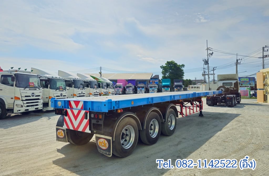 หางพื้นเรียบสามเพลา อู่ RCK ปี 2561 (4437) หางพื้นเรียบสามเพลา อู่ RCK ปี 2561 (4437)