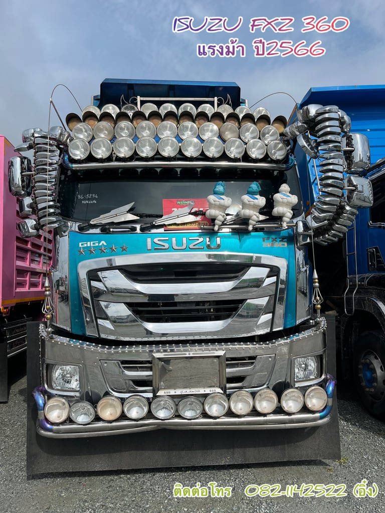 💥น้องการ์ตูนฟ้า มาแล้วค้าบ น่ารักๆ สิบล้อดั้มพ์ ISUZU FXZ 360 แรง ปี 2023 (5236)