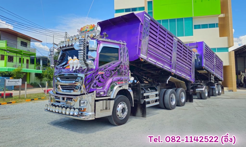 สิบล้อดั้มเกษตรชุดใหญ่แม่ลูก  ISUZU FXZ 360 แรง ปี 2566 (9107,9108) สิบล้อดั้มเกษตรชุดใหญ่แม่ลูก  ISUZU FXZ 360 แรง ปี 2566 (9107,9108)