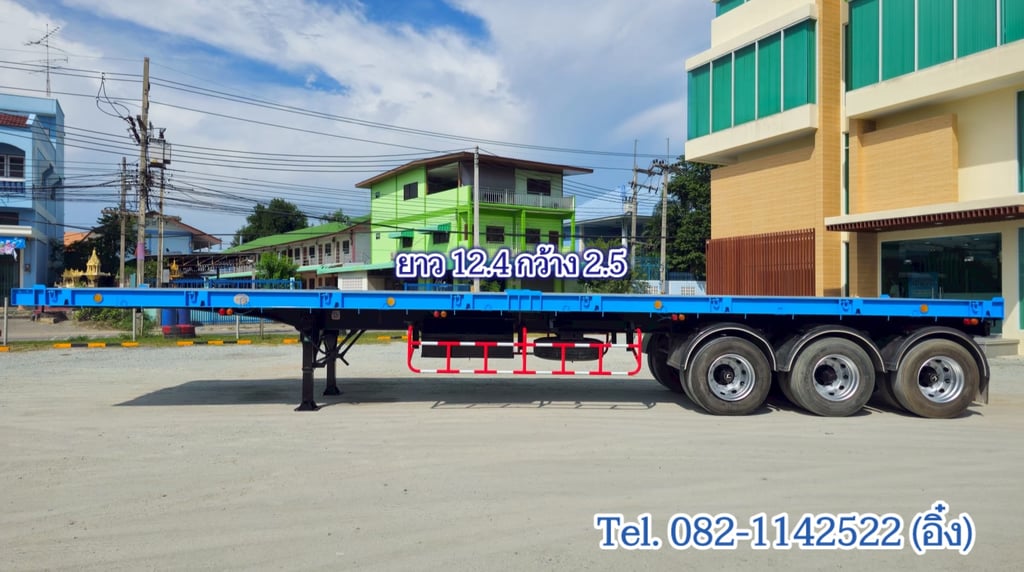 หางพื้นเรียบสามเพลา อู่ RCK ปี 2561 (4437) หางพื้นเรียบสามเพลา อู่ RCK ปี 2561 (4437)