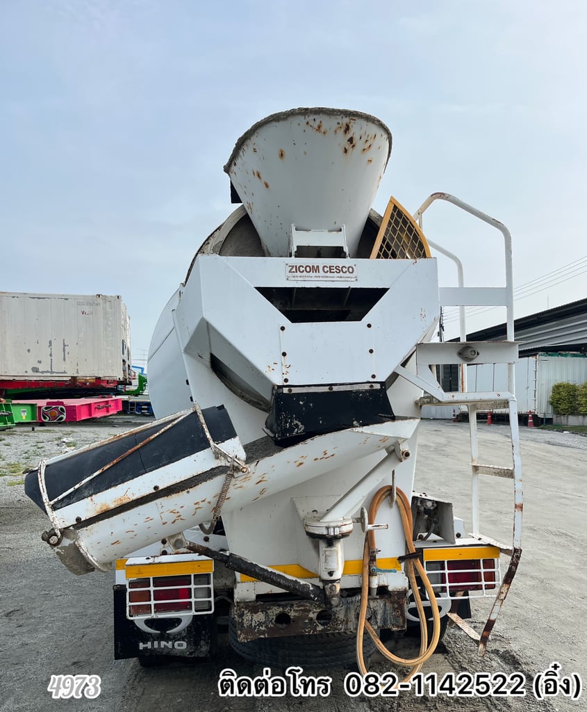 🚛💨หกล้อโม่ปูน HINO  XZU 150 แรง ปี 2555 (4973)
