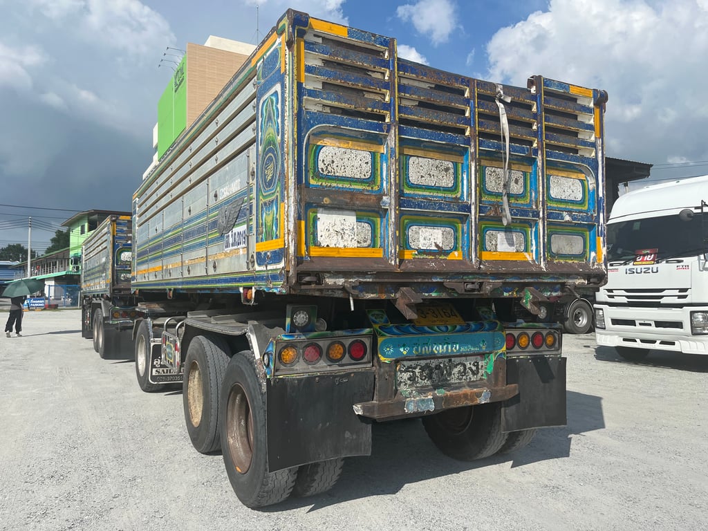 🚚💨 #ดั้มพ่วงแม่ลูก 344 ปี 56 อู่ สหกิจ 🚚💨 (3113,3114) 