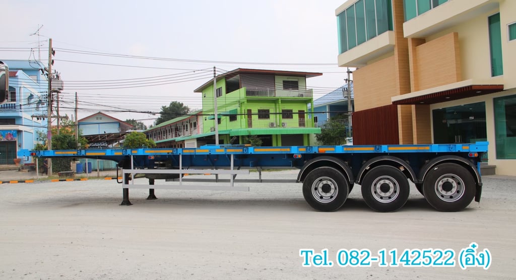 หางพื้นเรียบ สามเพลา อู่ CIMC ปี 2564(8294) หางพื้นเรียบ สามเพลา อู่ CIMC ปี 2564(8294)