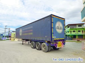 #หางตู้ผ้าใบ สามเพลา อู่สามมิตร ปี2565 หนึ่งเดียวในลานตอนนี้ (0160)