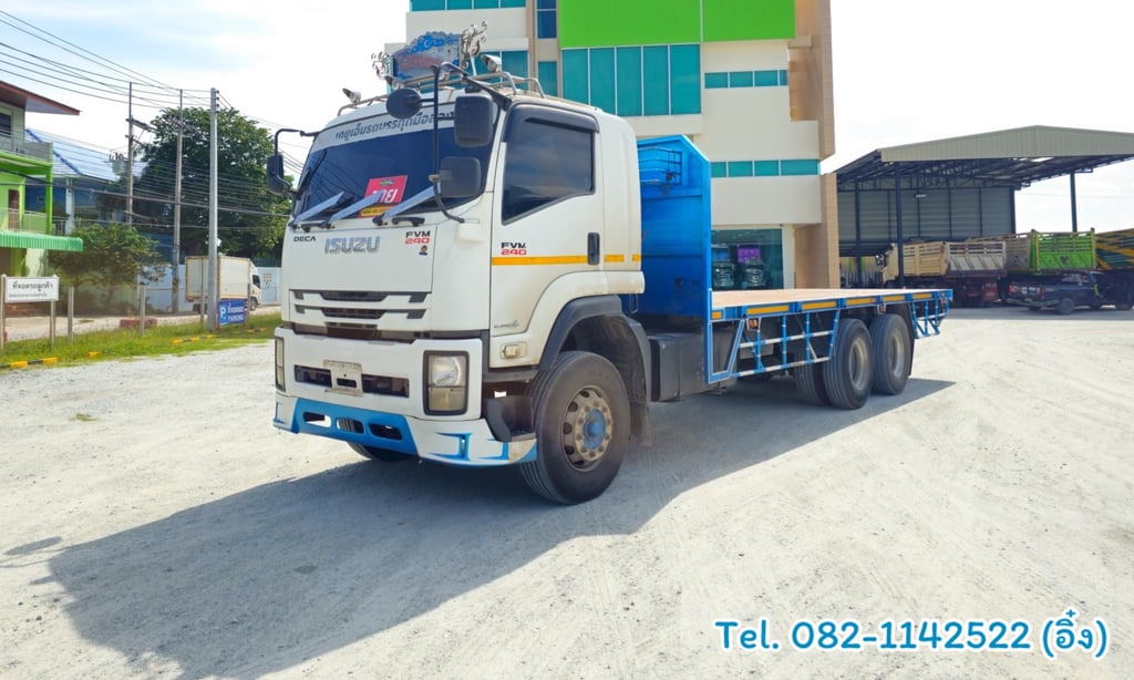 🚚💨สิบล้อพื้นเรียบ ISUZU FVM 240 แรง ปี 2561(1517)