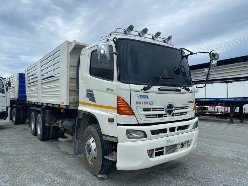 สิบล้อดั้มพ์ HINO FM1A 344 แรง ปี 2553+ หางดั้มพ์ สามเพลา อู่สามมิตร ปี 2555 (9321,9322)