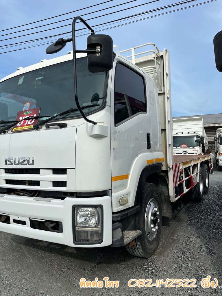 🚚 ISUZU FVZ 300แรงม้า รถบรรทุก 10ล้อ พื้นเรียบ ปี2014 (0812)