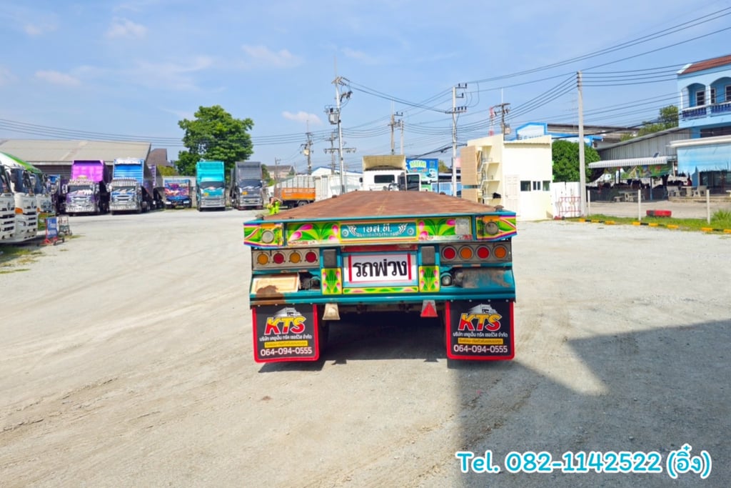 หางพื้นเรียบ สามเพลา อู่ เอส.ที ปี 2561 (9740)