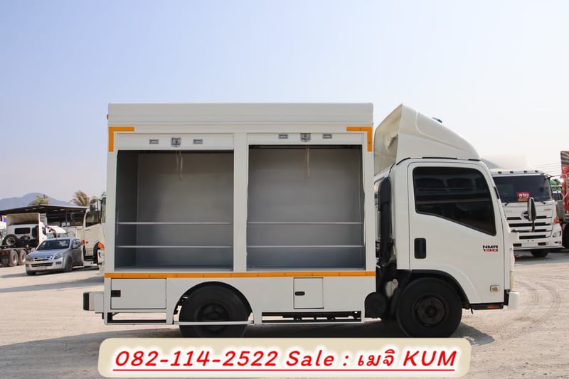 ISUZU NMR 130แรงม้า รถบรรทุก 6ล้อ ตู้แห้ง ปี2015