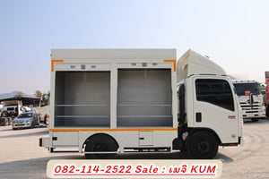 ISUZU NMR 130แรงม้า รถบรรทุก 6ล้อ ตู้แห้ง ปี2015